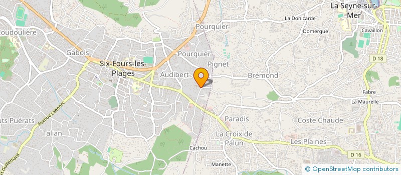 localisation de l'entreprise SCI GIRAND à SIX-FOURS-LES-PLAGES