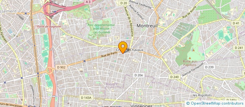 localisation de l'entreprise SCI GIRARD 15 à MONTREUIL