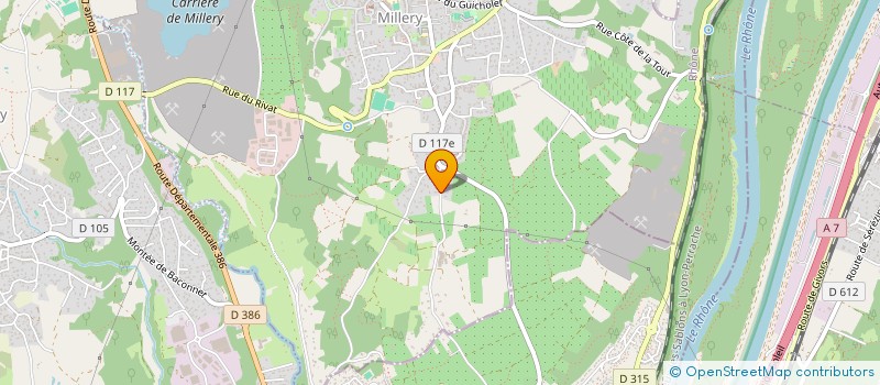 localisation de l'entreprise SCI GIRARD  MILLERY