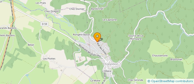 localisation de l'entreprise SCI GIRARD  CHATELDON