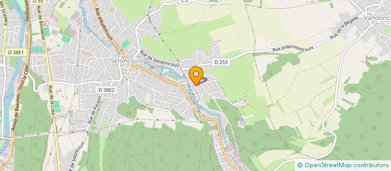 localisation de l'entreprise SCI GIRARD  SELONCOURT