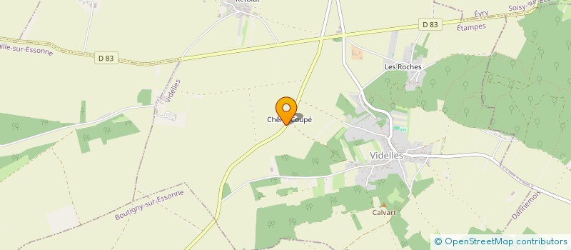 localisation de l'entreprise SCI GIRARD-LE GOFF  VIDELLES