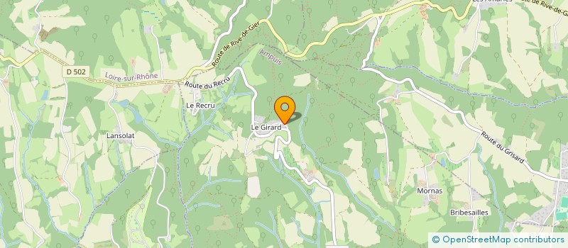 localisation de l'entreprise SCI GIRARD POULAT  AMPUIS