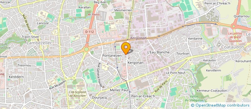 localisation de l'entreprise SCI GIRARDET  BREST