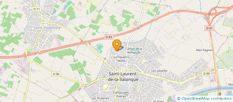 localisation de l'entreprise SCI GIRASOL  SAINT-LAURENT-DE-LA-SALANQUE