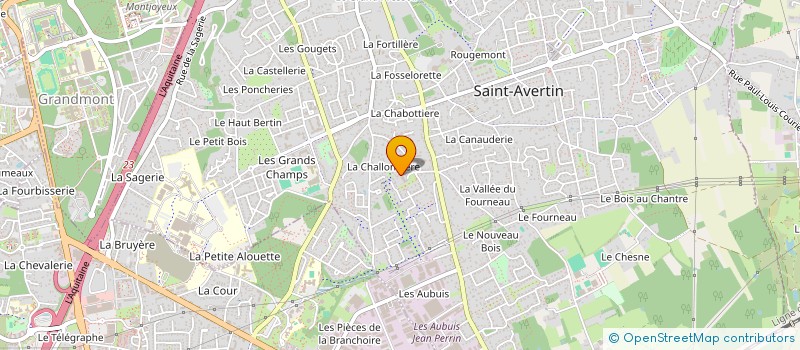 localisation de l'entreprise SCI GIRAUD à SAINT-AVERTIN