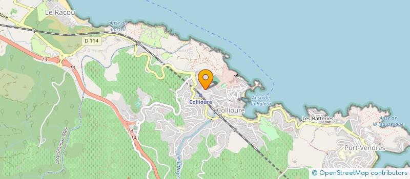 localisation de l'entreprise SCI GIRAUD  COLLIOURE