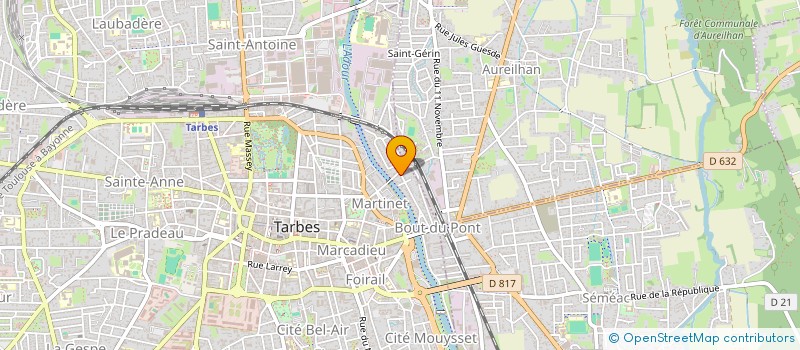 localisation de l'entreprise SCI GIRAUD  TARBES