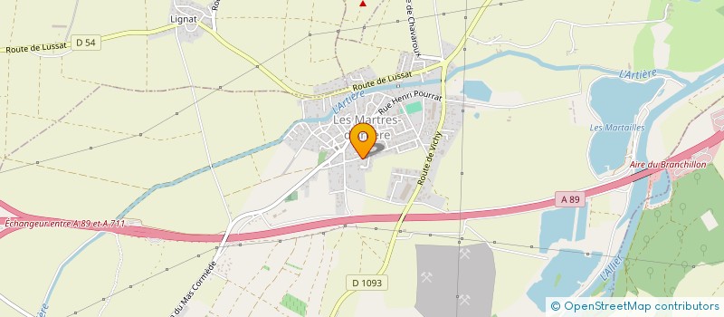 localisation de l'entreprise SCI GIRAUD LEGAY  LES MARTRES-D'ARTIERE