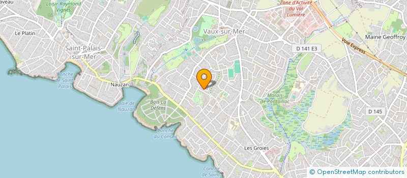 localisation de l'entreprise SCI GIRAUD - M  VAUX-SUR-MER