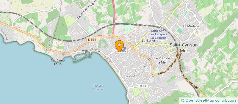 localisation de l'entreprise SCI GIRAUD MEYER à SAINT-CYR-SUR-MER