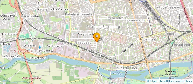 localisation de l'entreprise SCI GIRAUDEAU  TOURS