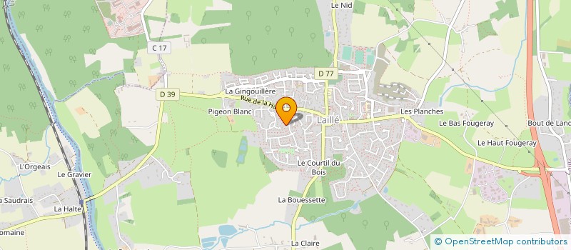 localisation de l'entreprise SCI GIRAUDET  LAILLE