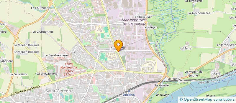 localisation de l'entreprise SCI GIRAUDET - LES JAUNETS  ANCENIS-SAINT-GEREON