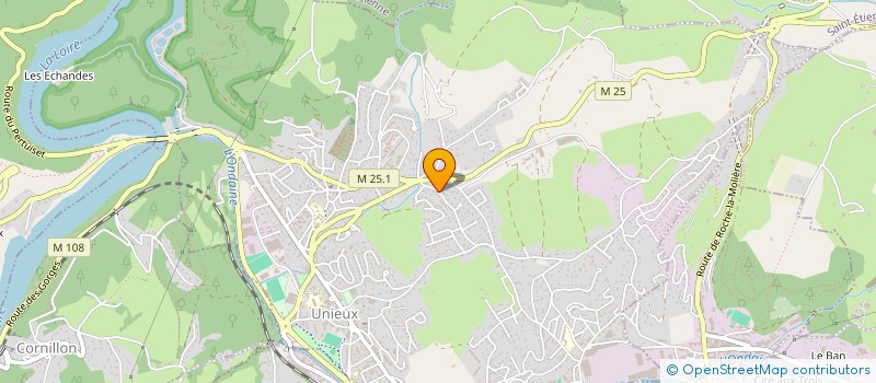 localisation de l'entreprise SCI GIRAUDON  UNIEUX