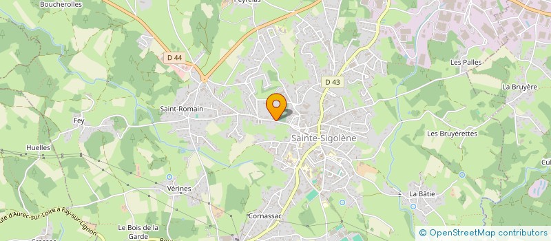 localisation de l'entreprise SCI GIRAUDON à SAINTE-SIGOLENE
