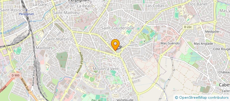 localisation de l'entreprise SCI GIRAUDOUX à PERPIGNAN