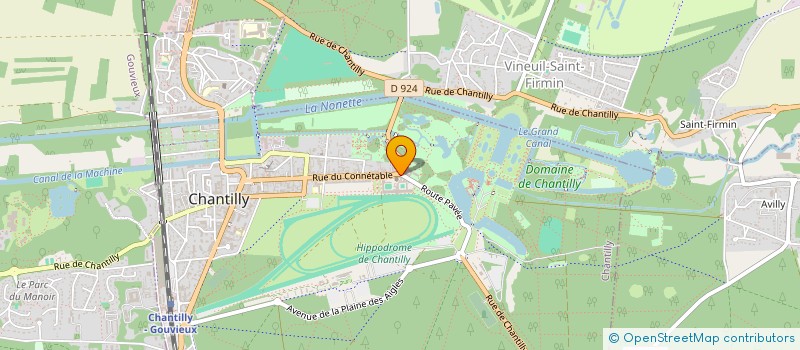 localisation de l'entreprise SCI GIRAULT ORTHODONTIE  CHANTILLY