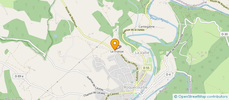 localisation de l'entreprise SCI GIRBAS-BARTHES  LACROUZETTE