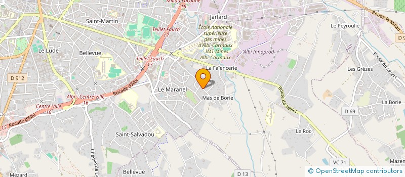 localisation de l'entreprise SCI GIRCO à ALBI