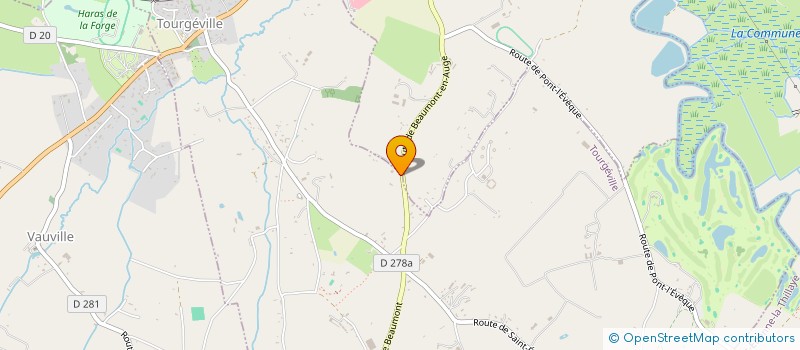 localisation de l'entreprise SCI GIRECEPIE  TOURGEVILLE