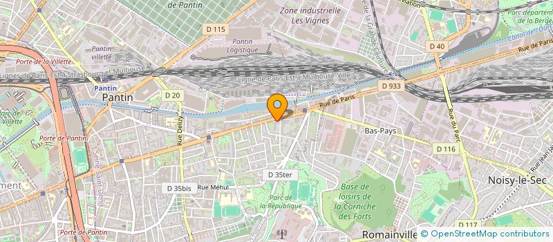localisation de l'entreprise SCI GIRI à PANTIN