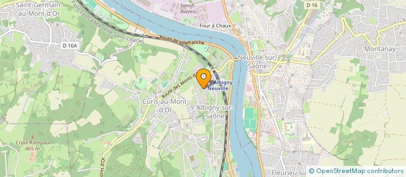 localisation de l'entreprise SCI GIRMAT  ALBIGNY-SUR-SAONE