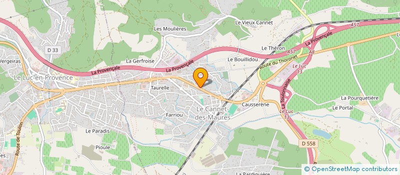 localisation de l'entreprise SCI GIRO  LE CANNET-DES-MAURES