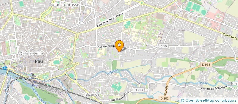 localisation de l'entreprise SCI GIRO à PAU