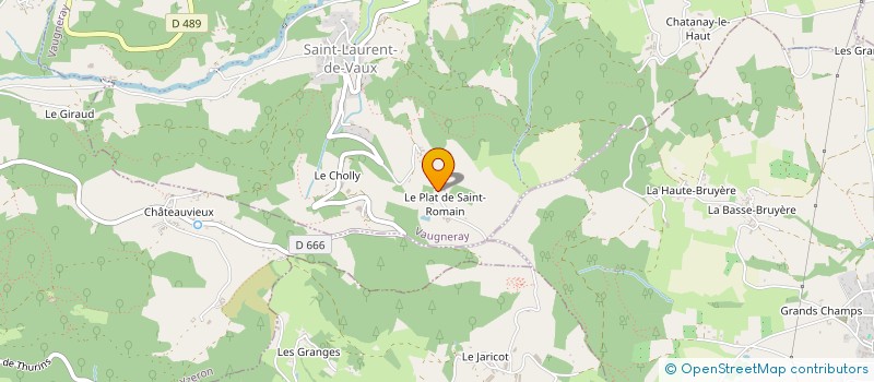 localisation de l'entreprise SCI GIRO  VAUGNERAY