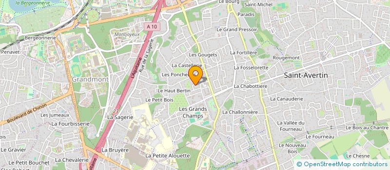 localisation de l'entreprise SCI GIROD  SAINT AVERTIN