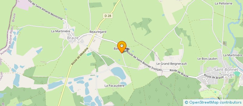 localisation de l'entreprise SCI GIROD - ROUX  BRAIZE