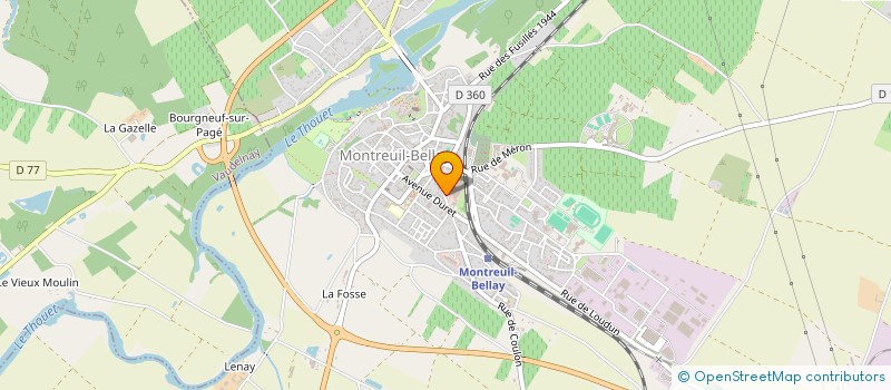 localisation de l'entreprise SCI GIRODIMO  MONTREUIL-BELLAY