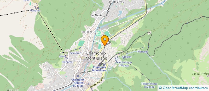 localisation de l'entreprise SCI GIROFLEE à CHAMONIX-MONT-BLANC