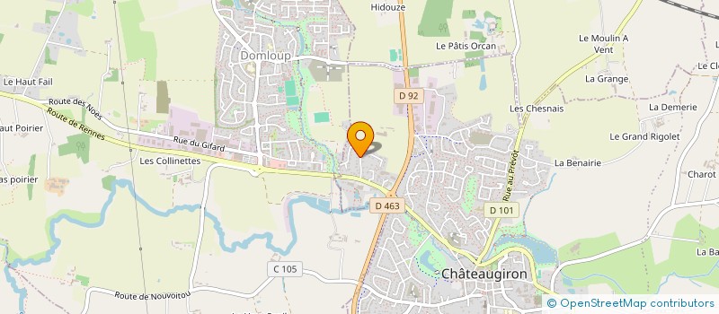 localisation de l'entreprise SCI GIRON-IMMO  CHATEAUGIRON