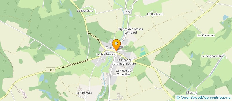 localisation de l'entreprise SCI GIRONDE à ORBIGNY