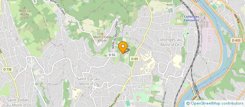 localisation de l'entreprise SCI GIROUD GASPARIN  SAINT CYR AU MONT D OR