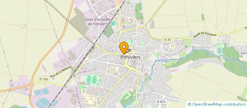 localisation de l'entreprise SCI GIRY PITHIVIERS  PITHIVIERS