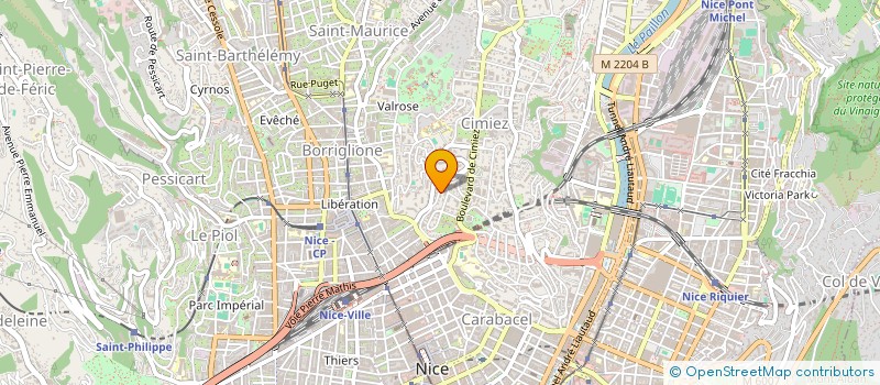 localisation de l'entreprise SCI GIS-GEOR-DELPH à NICE