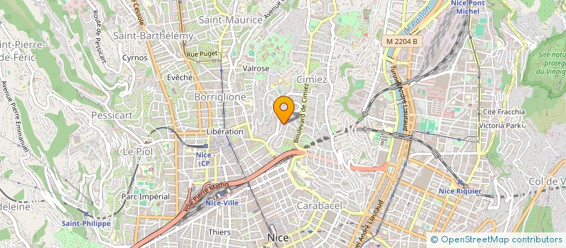 localisation de l'entreprise SCI GIS-GEOR-JU à NICE