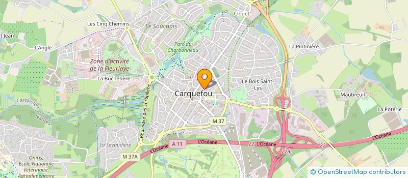 localisation de l'entreprise SCI GISLHAINE JEAN (EN ABREGE SCI G.J.)  CARQUEFOU