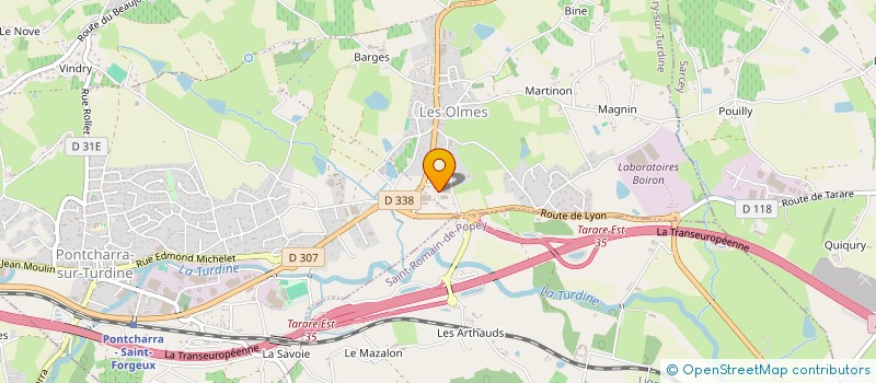 localisation de l'entreprise SCI GISO 42  VINDRY-SUR-TURDINE