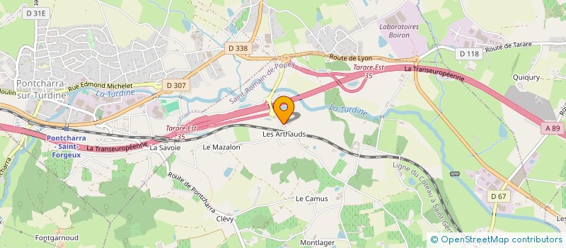 localisation de l'entreprise SCI GISO 63  VINDRY-SUR-TURDINE