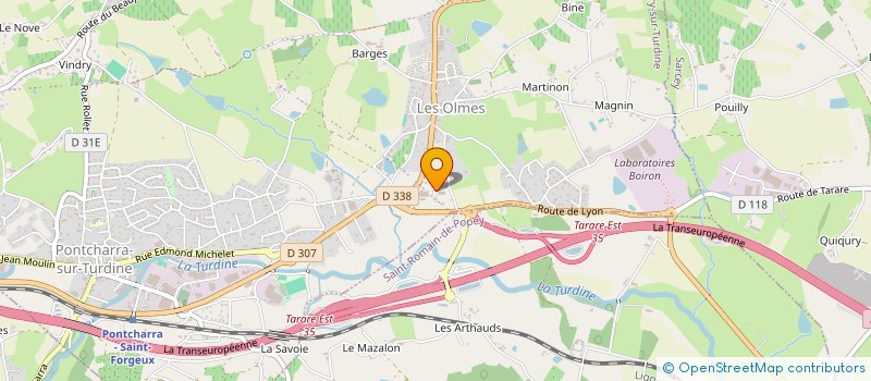 localisation de l'entreprise SCI GISO II  VINDRY-SUR-TURDINE