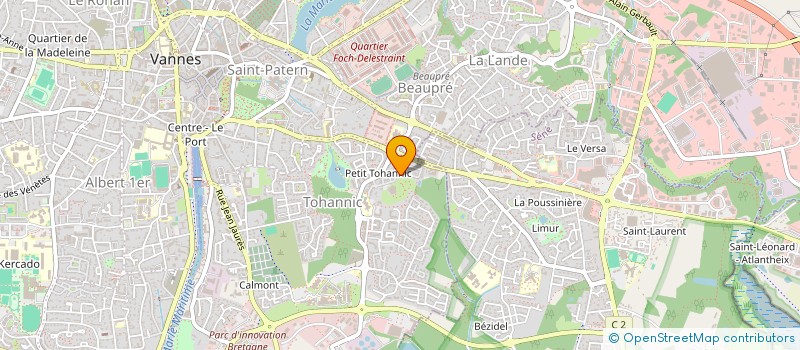 localisation de l'entreprise SCI GISOLO LE PARC à VANNES