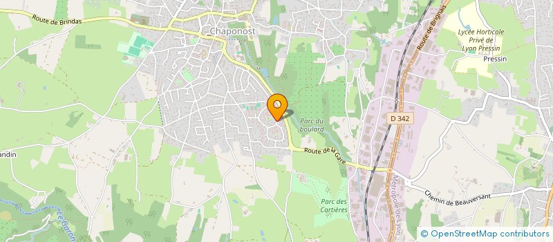 localisation de l'entreprise SCI GISSAC  CHAPONOST