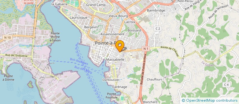 localisation de l'entreprise SCI GISTAL à POINTE-A-PITRE