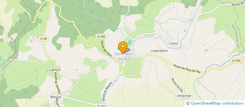 localisation de l'entreprise SCI GITE DE CEREIX  SAINT-JEAN-DE-NAY