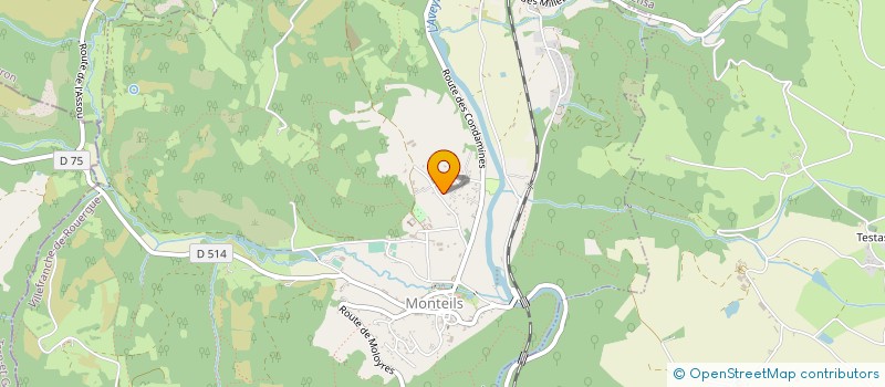 localisation de l'entreprise SCI GITES DE CAYLOU  MONTEILS