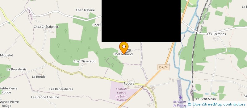 localisation de l'entreprise SCI GITES DE CHEZ MORAND à COURGEAC